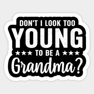 Best Grandma Art For Mom Mother Grandparents Day Sticker